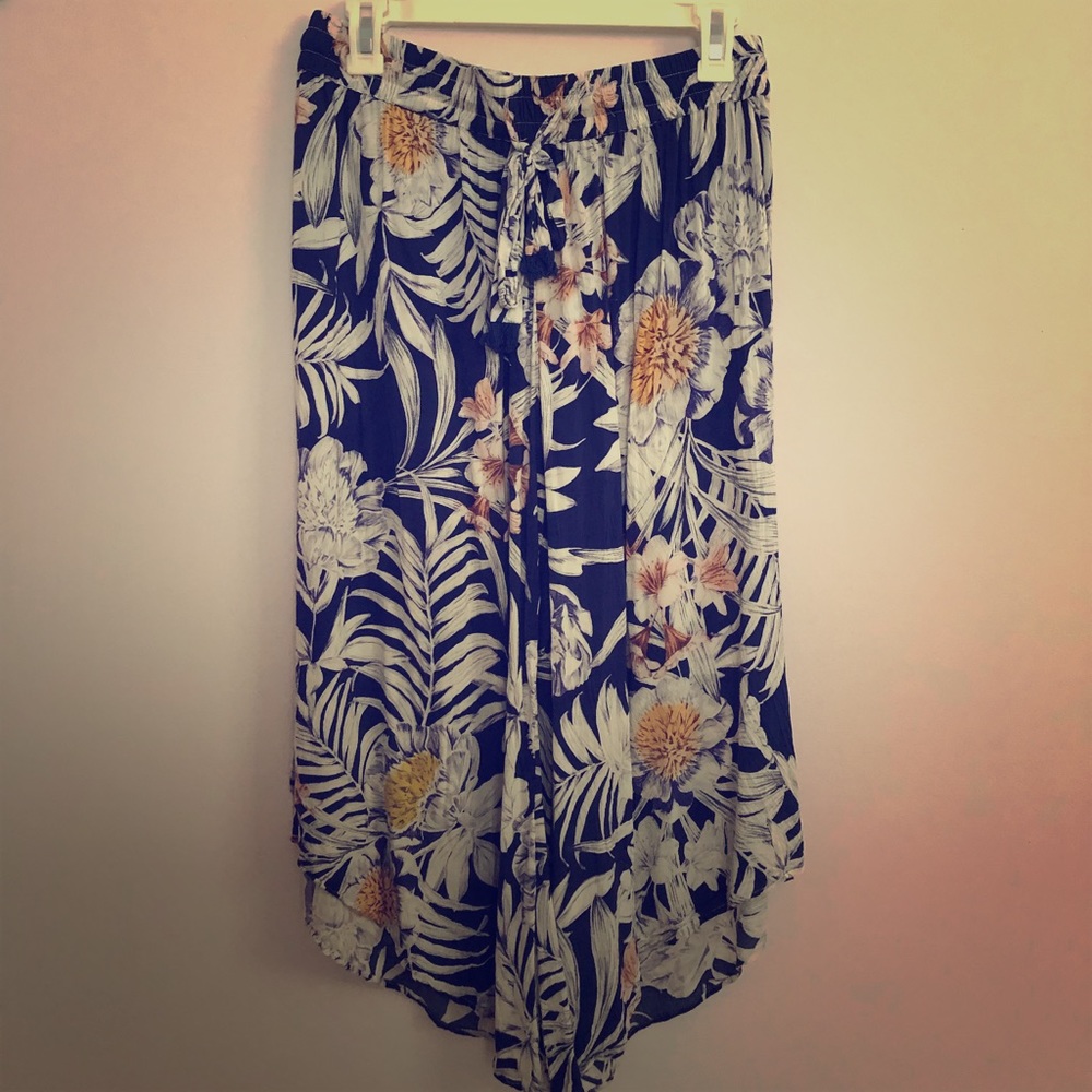 Anthro culotte pajama bottoms